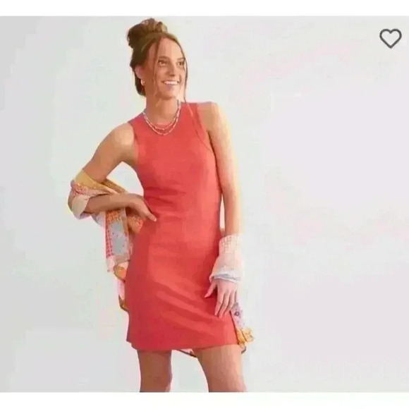 Z Supply Carolina Rib Mini Dress Mineral Red Sleeveless Tank Size XLARGE $79 - Picture 6 of 13